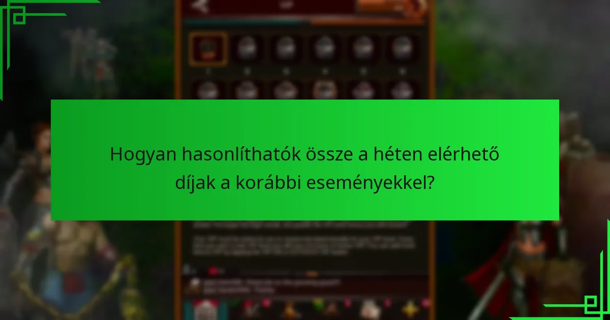 Mik a mérföldkő díjak ezen a héten?